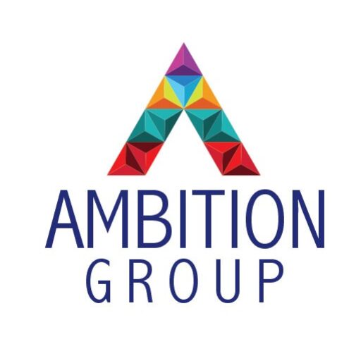 Logo of Ambition Homes Private Limited, featuring a sleek and modern design symbolizing trust, excellence, and innovation in real estate